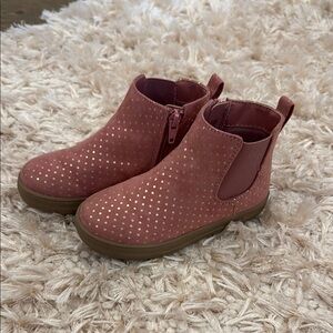 Kids Pink Ankle Boots